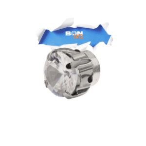 Boucle d'oreille magnétique à cristaux translucides